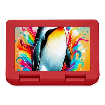 penguin - Lunchbox - red - Front