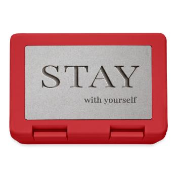 Stay – with yourself - Lunchbox - red - Front