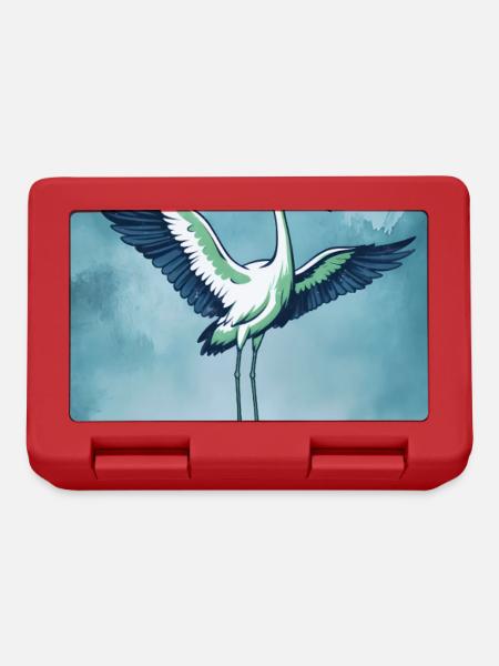 It's not me who brings the kids - Stork - Lunchbox - red
