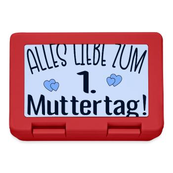 Alles Liebe zum Muttertag Sprüche - Brotdose - Rot - Vorne