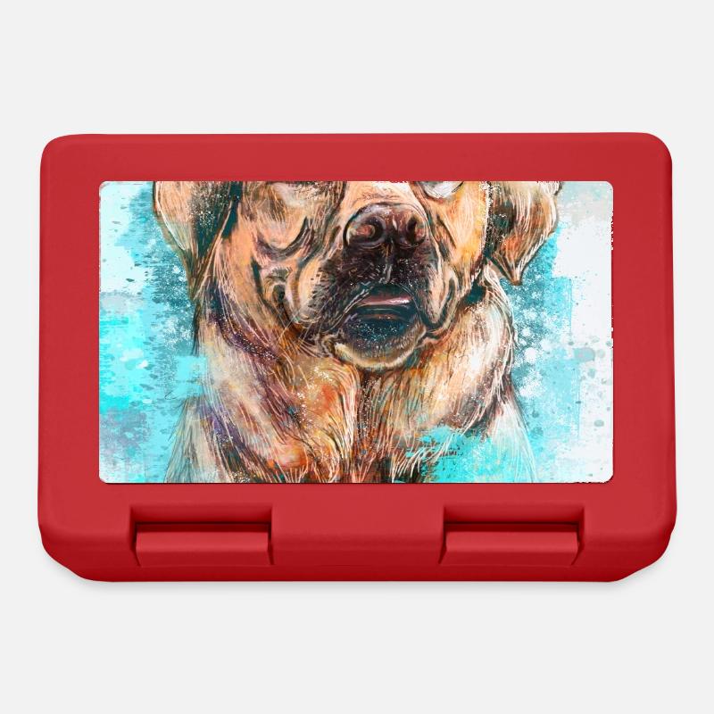 Labrador - Boîte à goûter - rouge