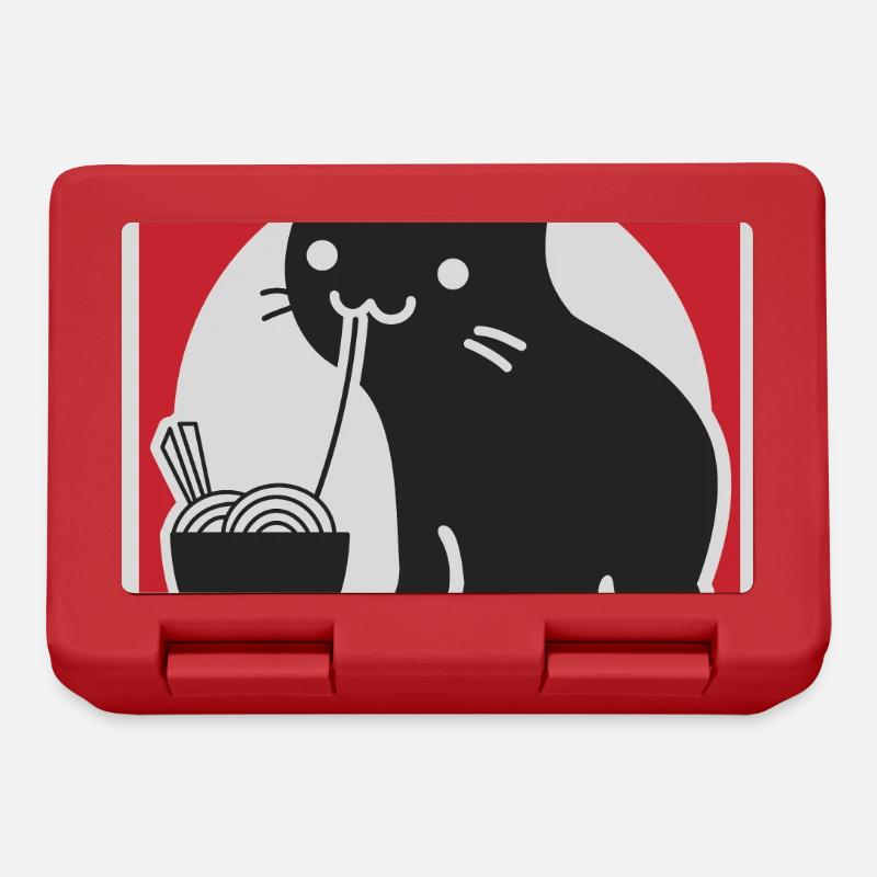 neko black love ramen - Boîte à goûter - rouge