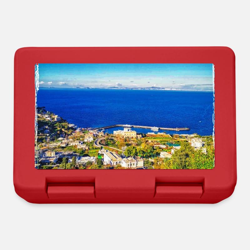 Ich liebe Capri - Brotdose - Rot