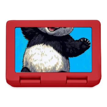 Panda - Brotdose - Rot - Vorne