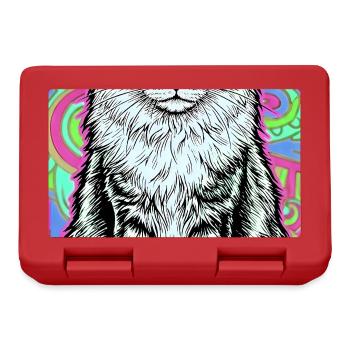 cat - Lunchbox - red - Front