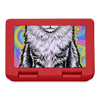 cat - Lunchbox - red - Front