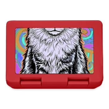 cat - Lunchbox - red - Front