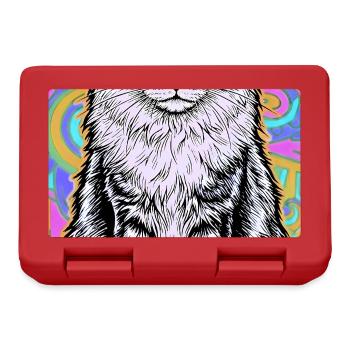 cat - Lunchbox - red - Front