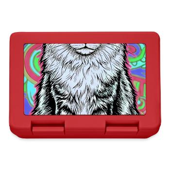 cat - Lunchbox - red - Front