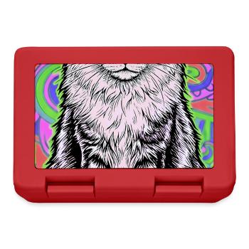 Katze - Brotdose - Rot - Vorne