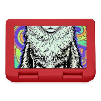 cat - Lunchbox - red - Front