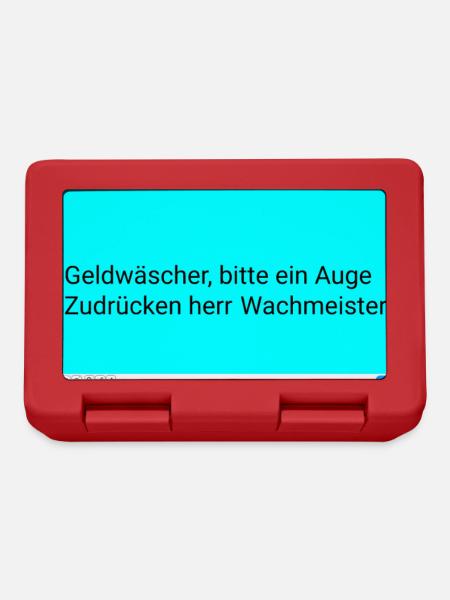 Wächterwitz: Auge Zudrücken - Brotdose - Rot