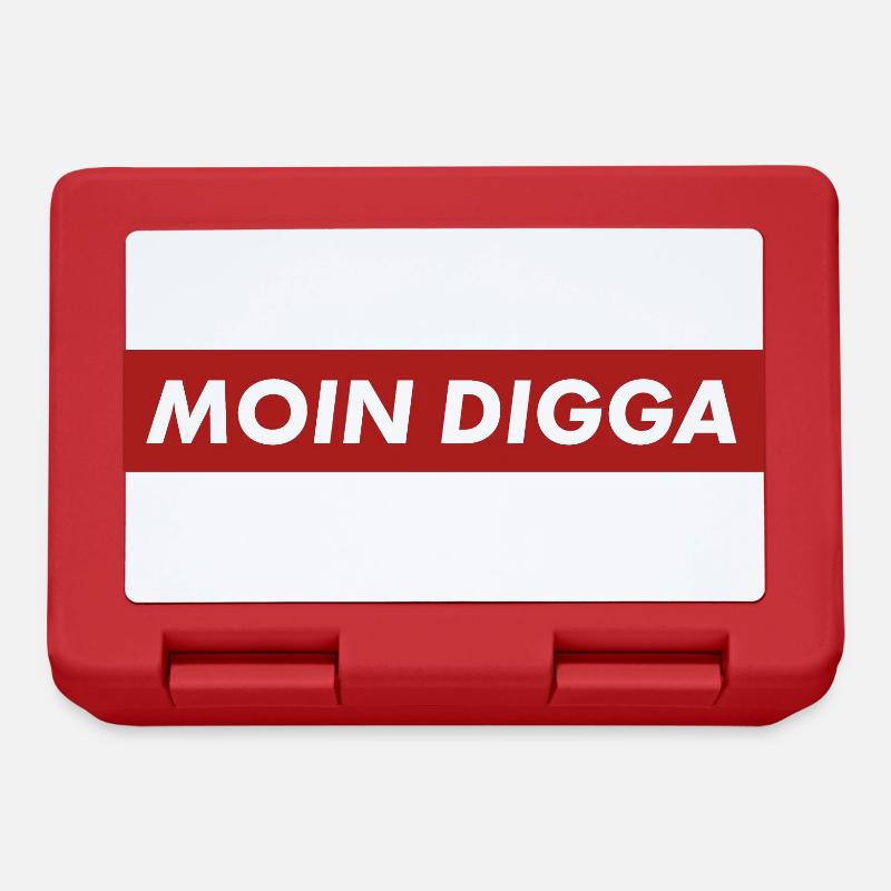 MOIN DIGGA - Brotdose - Rot