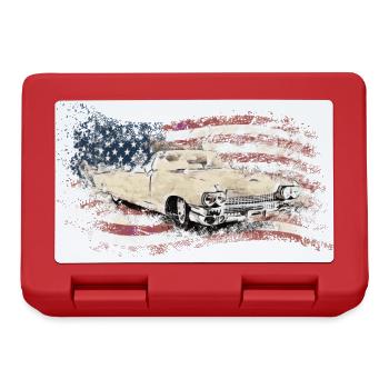 Cadillac America Car Old Vintage Car USA Vintage Car - Lunchbox - red - Front
