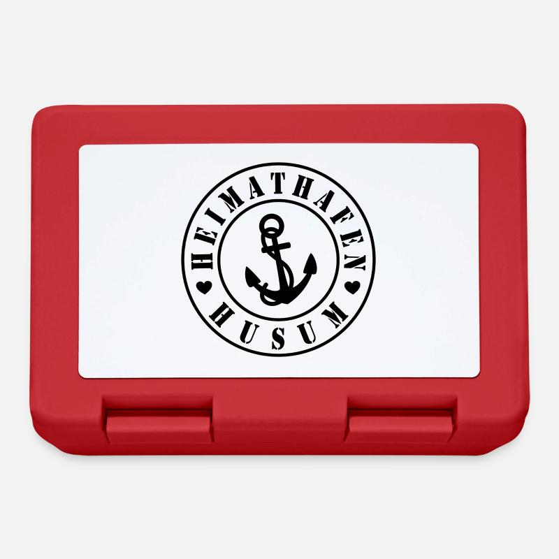 Heimathafen Husum - Brotdose - Rot
