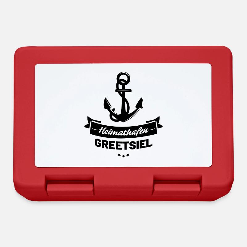 Heimathafen Greetsiel - Brotdose - Rot