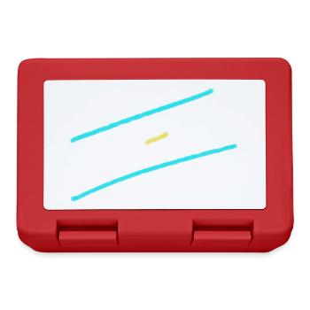 Tricolor Stroke Abstract - Lunchbox - red - Front