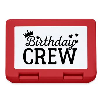 Birthday crew - Lunchbox - red - Front