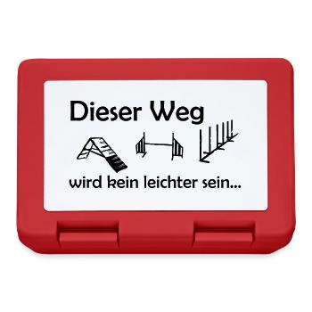 Agility - dieser Weg... - Brotdose - Rot - Vorne