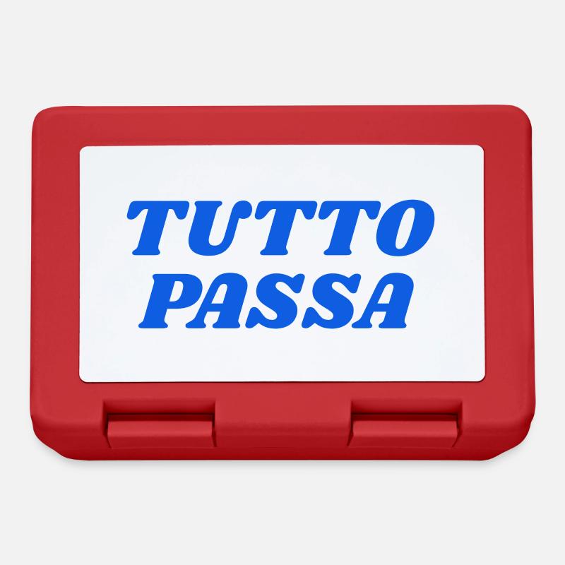 tutto passa - Boîte à goûter - rouge