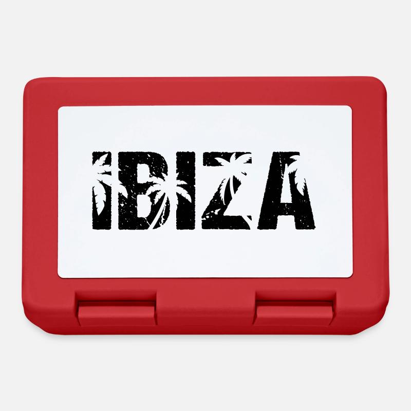 Ibiza Palm Trees - Lunchbox - red