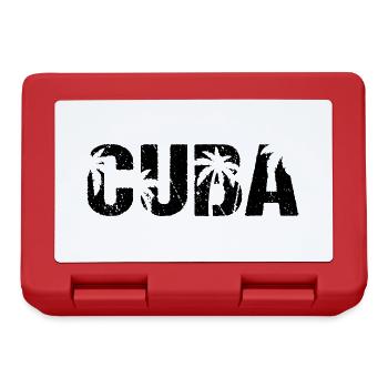 Cuba Palm trees Caribbean Island Cuba - Lunchbox - red - Front