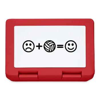 Volleyball Smileys - Lunchbox - red - Front