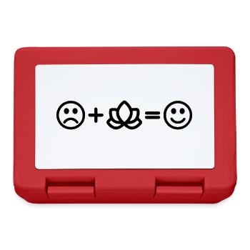 Yoga Smiley Lotus Yoga - Lunchbox - red - Front