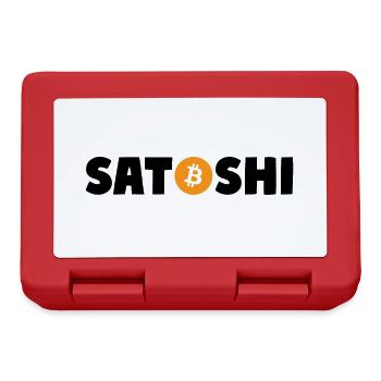 Satoshi Nakamoto Blockchain Bitcoin - Brotdose - Rot - Vorne