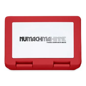 NuMachMaHinne (Komm-aus'm-Arsch-Edition) - Brotdose - Rot - Vorne