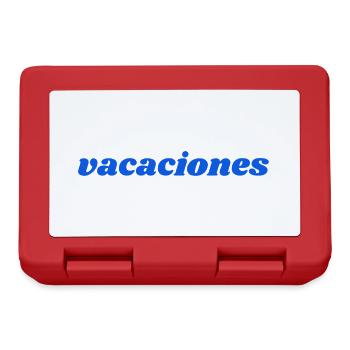 vacaciones - Brotdose - Rot - Vorne
