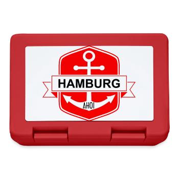 Hamburg Ahoi - Brotdose - Rot - Vorne