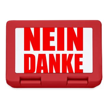 Nein danke - Brotdose - Rot - Vorne