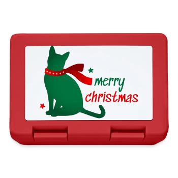 Chat Star Animal Écharpe de Noël 3D Cadeau - Boîte à goûter - rouge - Devant