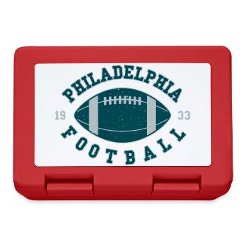 Philadelphia Football Emblem - Brotdose - Rot - Vorne