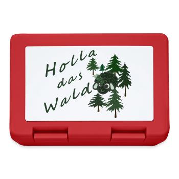 Holla das Waldschaf! - Brotdose - Rot - Vorne