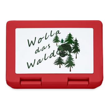 Wolla das Waldschaf! - Brotdose - Rot - Vorne