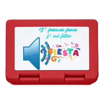 J' peux pas j'ai fete - Boîte à goûter - rouge - Devant