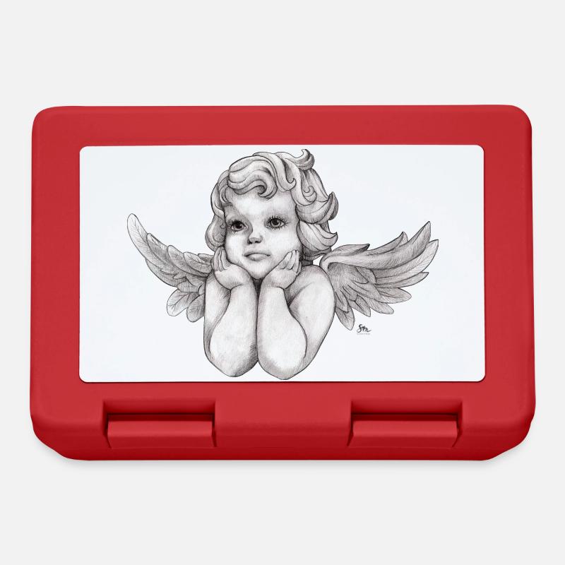 Little dreamy angel cherub - Lunchbox - red