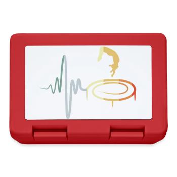 Vintage Trampoline Jumping Kid - Lunchbox - red - Front