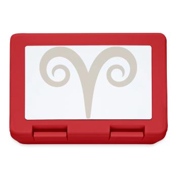 Widder Sternzeichen Symbol Aries Horoskop Widder - Brotdose - Rot - Vorne