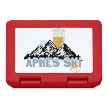 Après Ski Party – Cheers to the slopes! - Lunchbox - red - Front