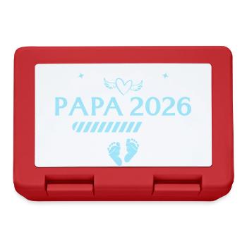 Je vais annoncer papa 2026 grossesse - Boîte à goûter - rouge - Devant