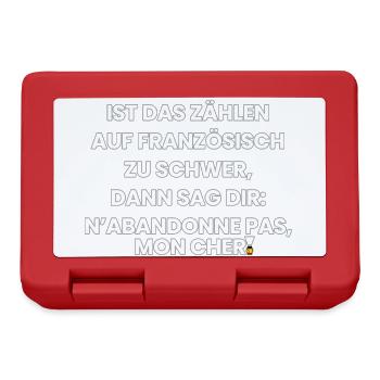 German-French-Rhyme 1 (Ver. A) - Brotdose - Rot - Vorne