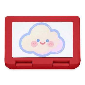 Nuage pastel Charme câlin Nuage des enfants - Boîte à goûter - rouge - Devant
