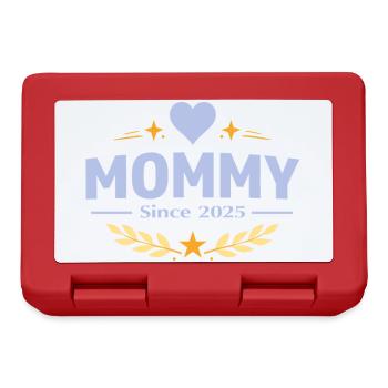 Mama seit 2025 – Proud Mom Design - Brotdose - Rot - Vorne