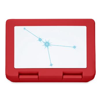  Cancer Star Constellation Zodiac Sign Pastel Blue - Lunchbox - red - Front