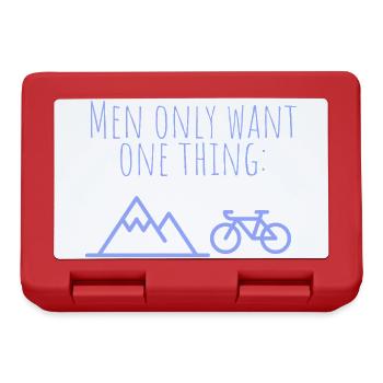 Only one thing: mountains and bike - Lunchbox - red - Front