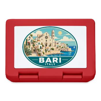 Entdecken Sie Bari an der Adriaküste Italiens - Brotdose - Rot - Vorne