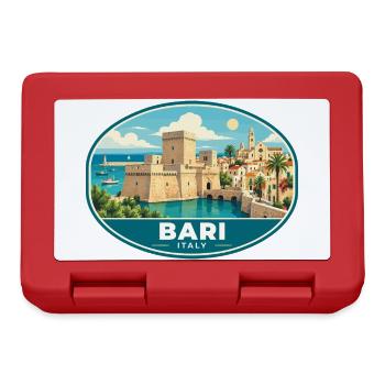 Bari an der Adriaküste Italiens erkunden - Brotdose - Rot - Vorne